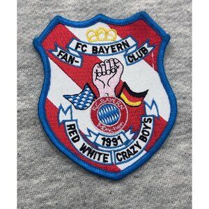 FC Bayern Fan Club Red White Crazy Boys 1991 Logo Patch